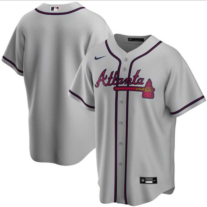 Men's Atlanta Braves Gray Cool Base Stitched Jersey Men's Atlanta Braves Gray Cool Base Stitched Jersey
